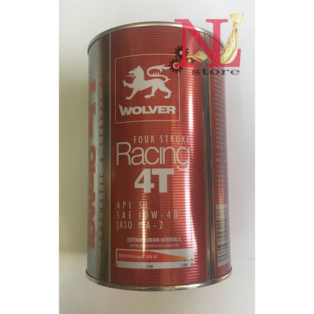 nhớt wolver racing 10w40 1L