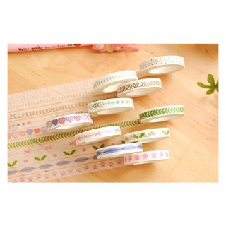 Cuộn Washi Tape 8mm x 10m