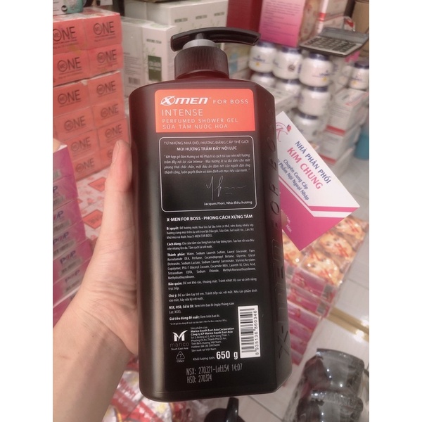 Sữa tắm Xmen For Boss Intense 650ml