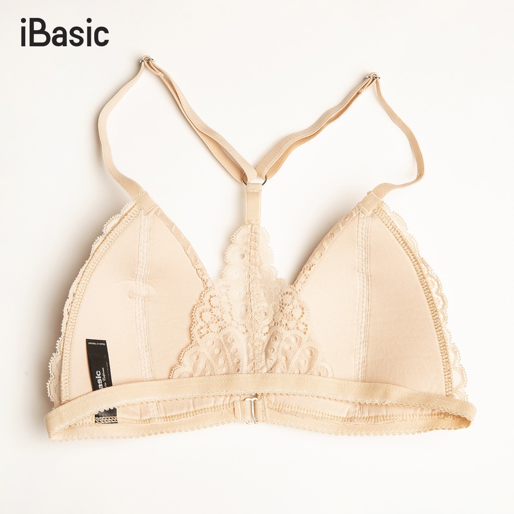 Áo bralette không gọng ren iBasic BRAY042