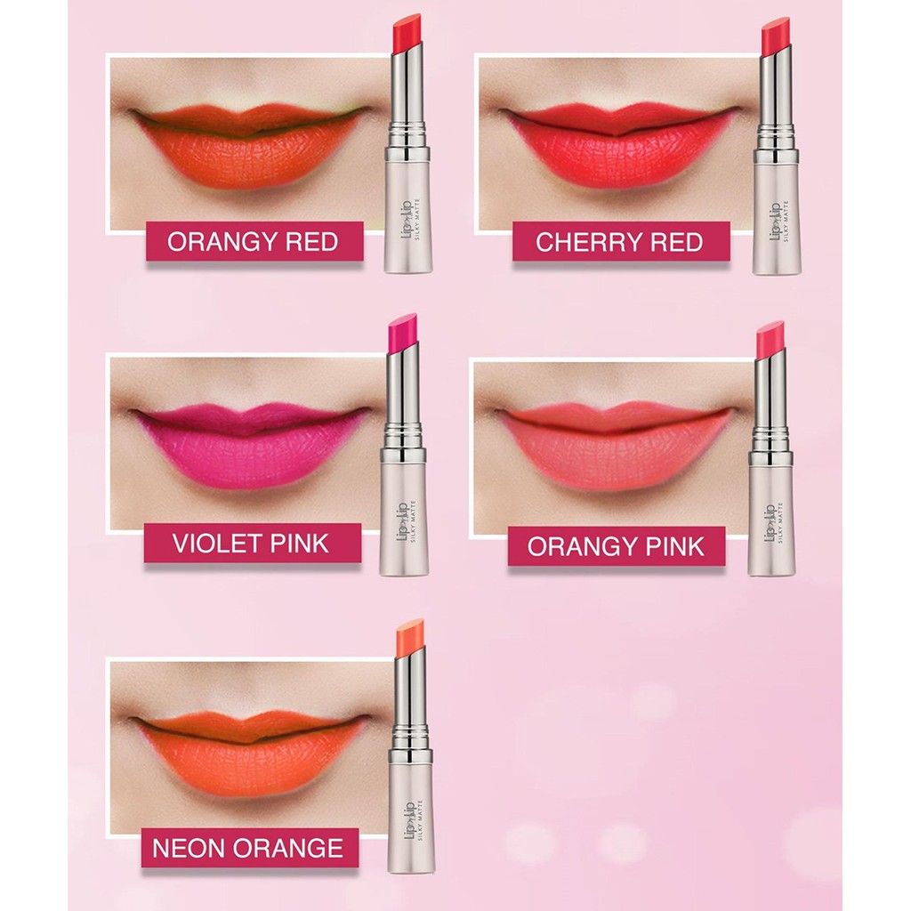 Son Lì Siêu Mịn Trang Điểm Dưỡng Tối Ưu Lip On Lip Silky Matte 2.2 g - JOHY