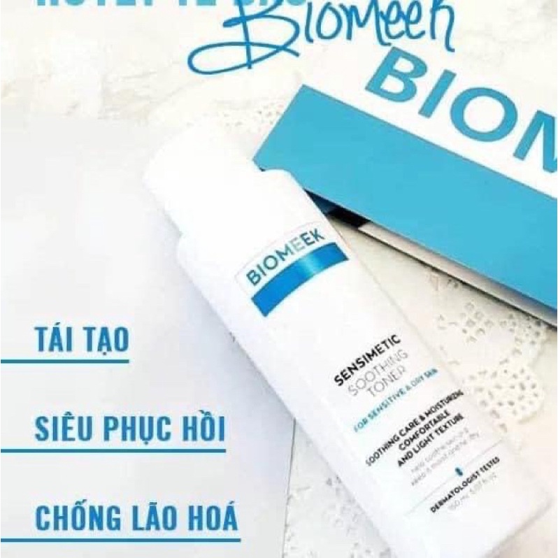 Nước hoa hồng Biomeek phục hồi da trắng sáng