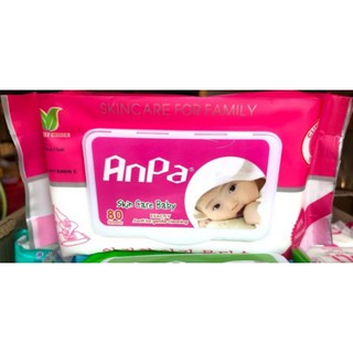 Giấy Ướt Anpa Loại Nhỏ Có Mùi 60 Tờ