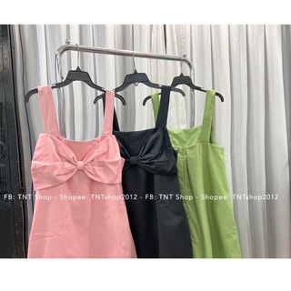 ĐẦM 2 DÂY KAKI NƠ TO [ TNT SHOP BIGSIZE 60kg 90kg ]