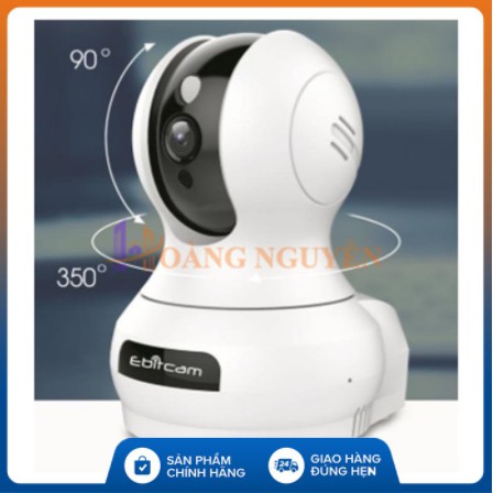 Camera Wifi Ebitcam E3 Full HD 1080P 2MP - Phát Hiện Chuyển Động, Đàm Thoại 2 Chiều, Xoay 360 độ kèm thẻ 32Gb