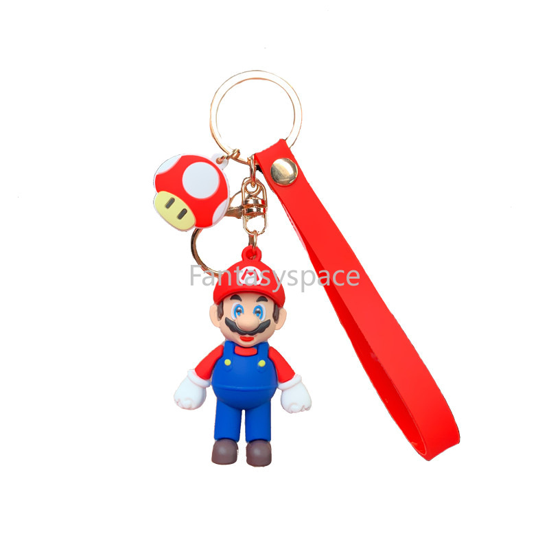 Nintendo Game Character Mario Cartoon Keychain Cute Doll Car Pendant Couple Bag Accessories Business Gift Student Backpack Decoration Pendant Switch