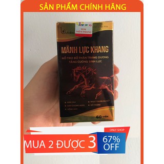 Mãnh Lực Khang - Tăng cường sinh lý nam - Hộp 60 viên