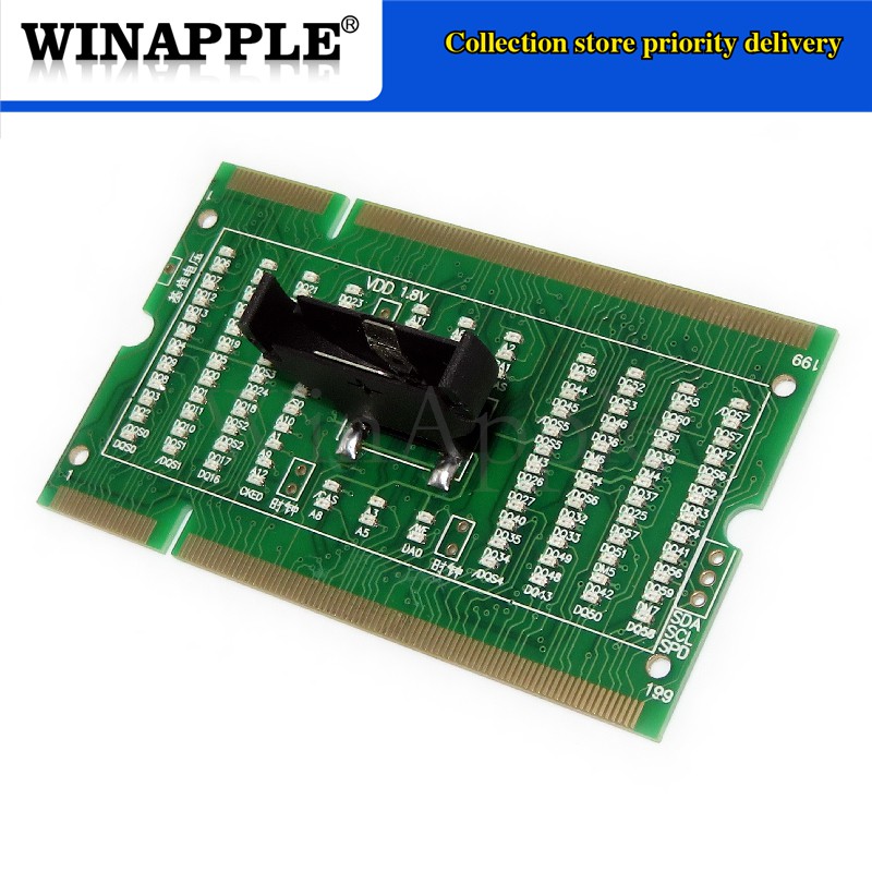 1pcs/lot Laptop Memory DDR2 dual illuminated test card pros and cons to dual-use tester In Stock