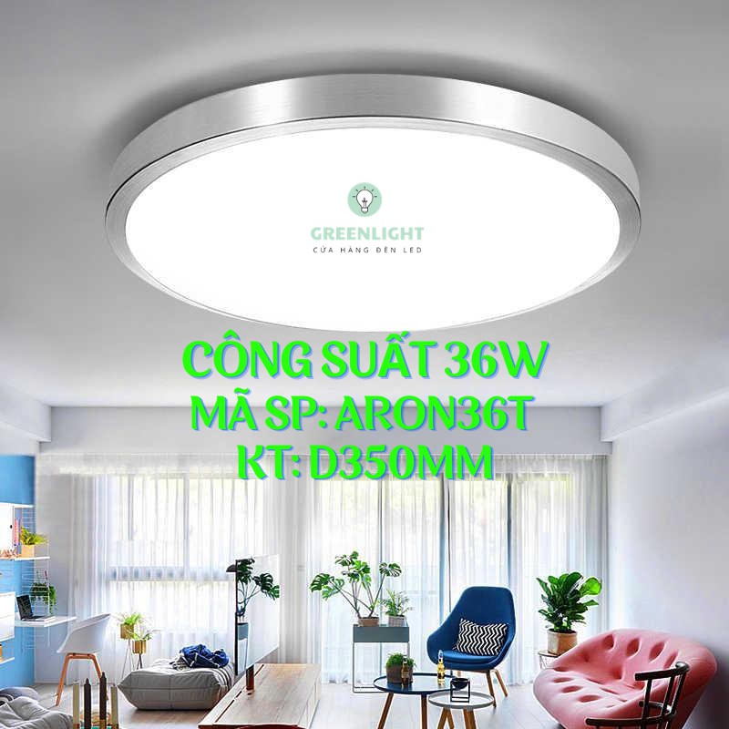 Đèn Ốp Trần 36W LED Arolight Gắn Nổi, Ánh Sáng Trắng, Tuổi Thọ Cao > 20,000H, Bảo hành 24 Tháng Chính hãng