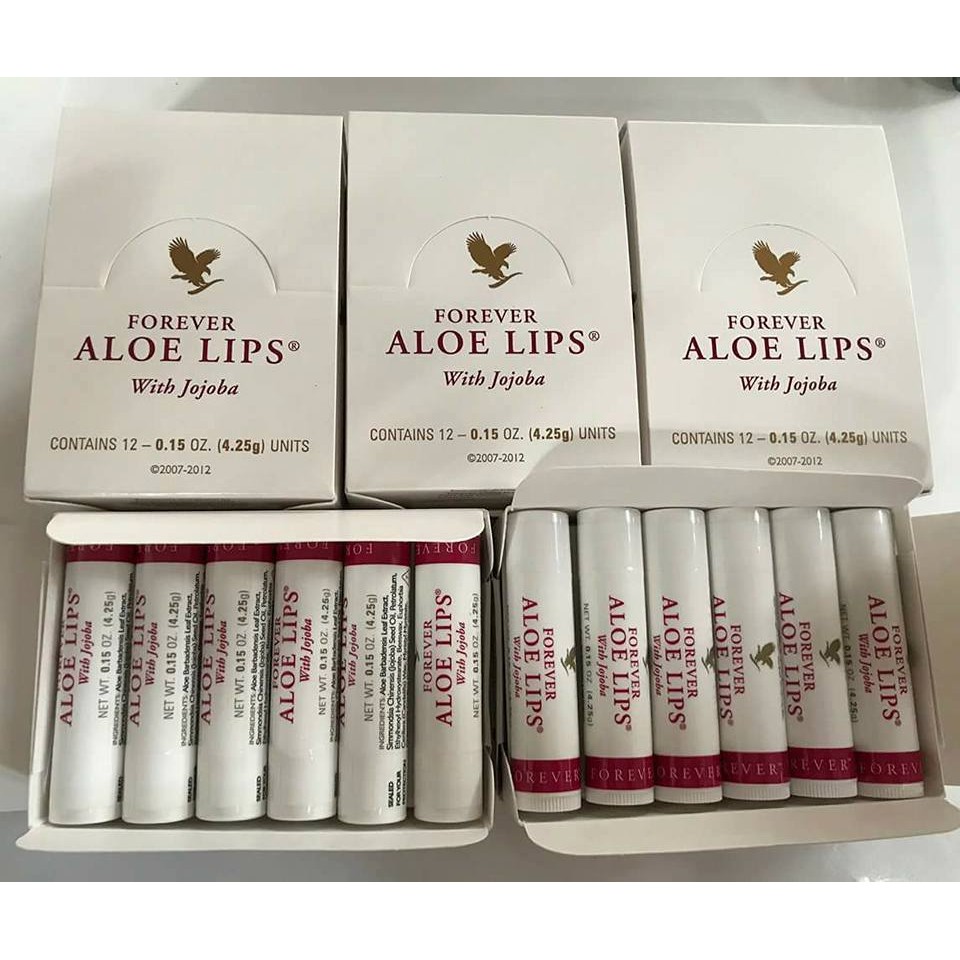 [ FREE SHIP ] Combo 12 Thỏi Son dưỡng môi đa năng Aloe Lips FOREVER