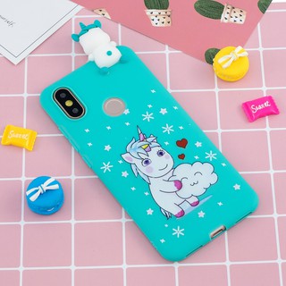 Ốp lưng silicon mềm in hoạt hình nhiều hoạ tiết cho Xiaomi Redmi S2 Mi 6x A2