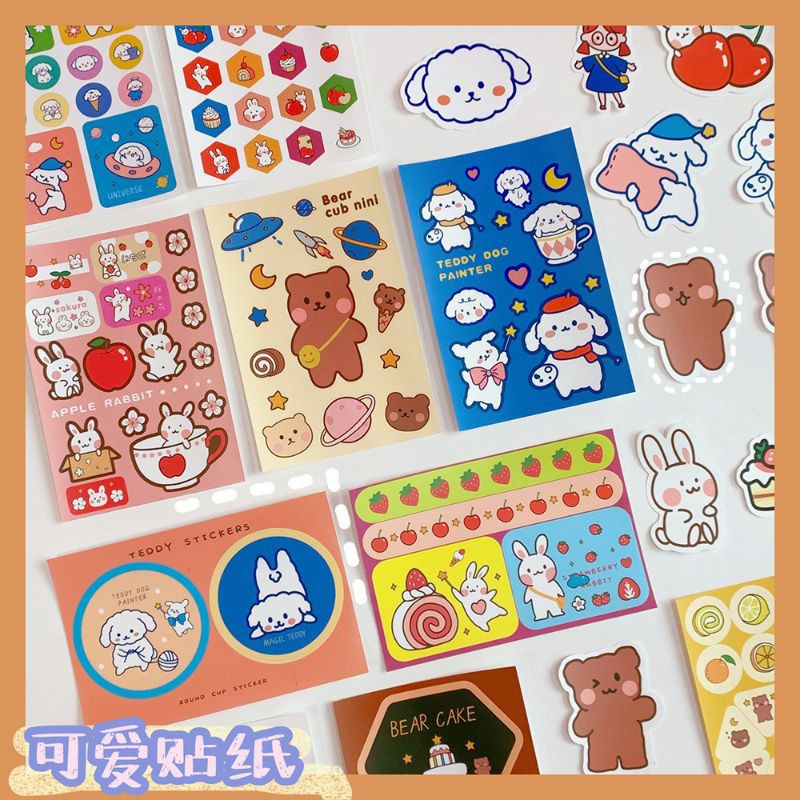 Set phụ kiện sticker trang trí sổ