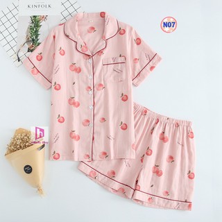 Bộ Pijama Thô Đũi Nhật Mặc Hè Cực Mát N