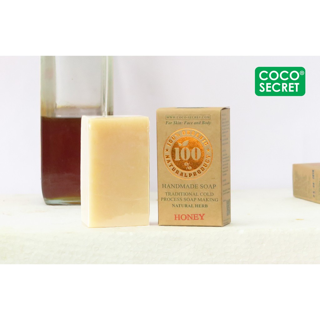 XÀ BÔNG HANDMADE DẦU DỪA MẬT ONG COCO SECRET (HONEY)