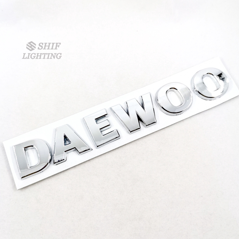 Nhãn dán chữ hình logo DAEWOO mạ màu crôm ABS dành cho xe hơi DAEWOO