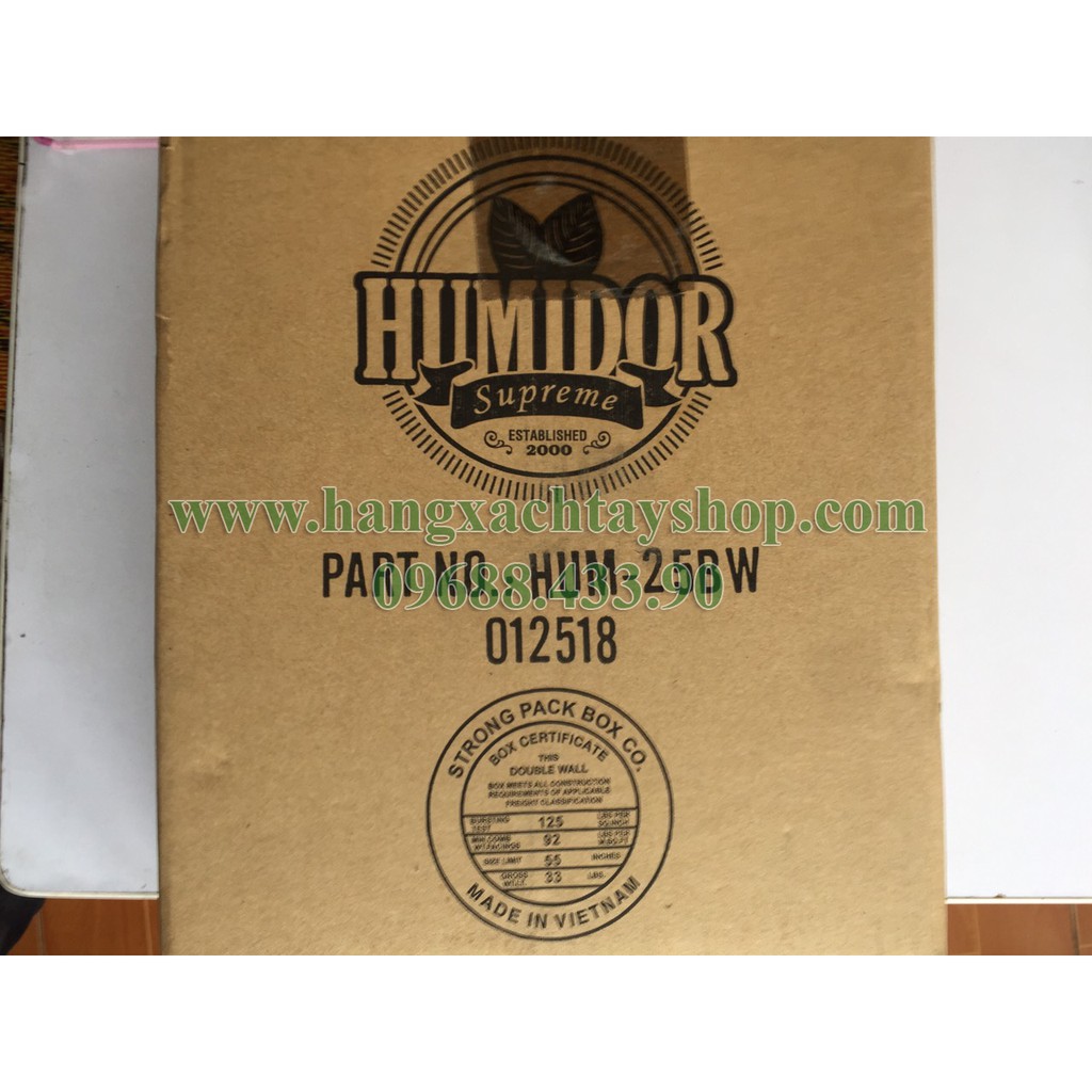 Hộp đựng Cigar Humidor Supreme