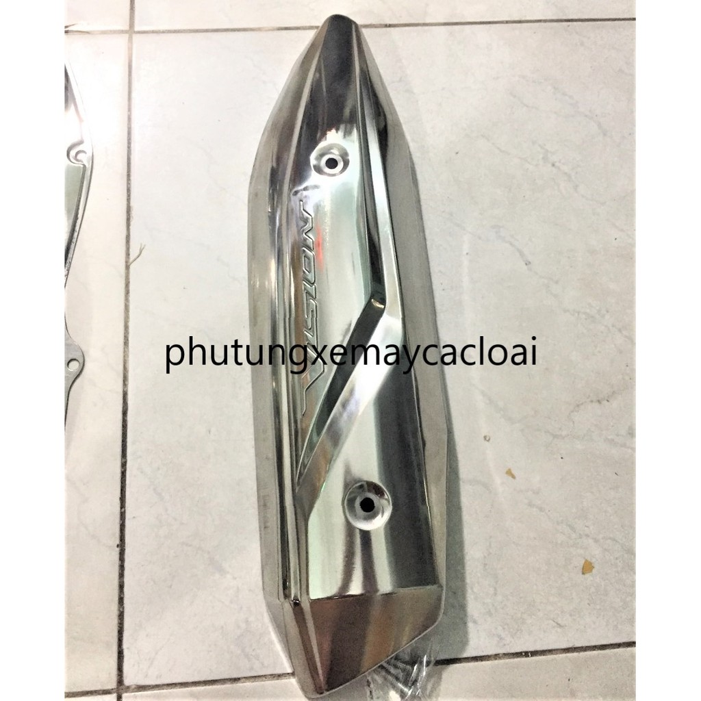 Ốp pô inox cho Vision