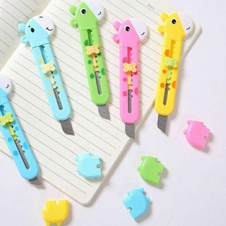 Dao rọc giấy mini hình hươu cao cổ cute hãng deli