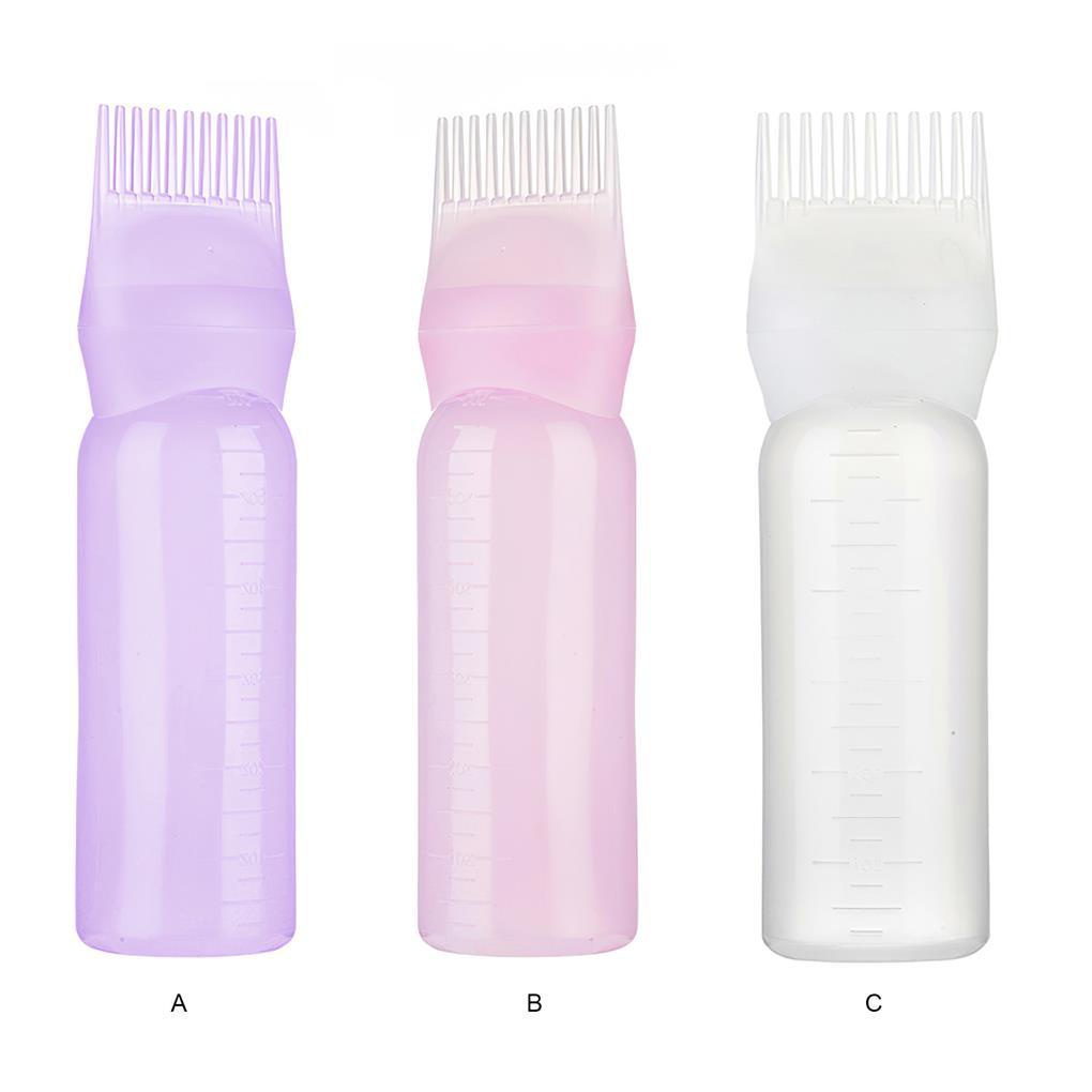 (runbu) Chai Nhựa Đựng Thuốc Nhuộm Tóc Có Thể Tái Sử Dụng Kèm Thang Đo