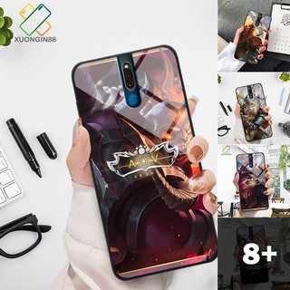 Ốp lưng Oppo F11 Pro kính cường lực in 3D hình tướng liên quân