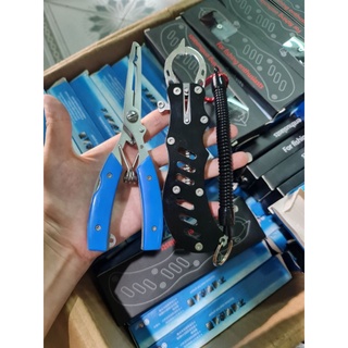 Combo Kìm Kẹp cá + Kìm gỡ lưỡi câu lure