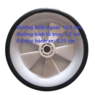 (Giá sỉ) Bánh xe máy nén khí kích thước 14,5X3,25X1,2cm với chất liệu cao su siêu bền