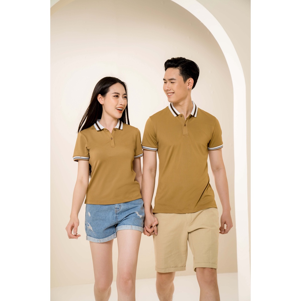 Áo polo đồng phục nam nữ Tezo basic vải cotton thoáng mát chuẩn form 2201APDT10BED