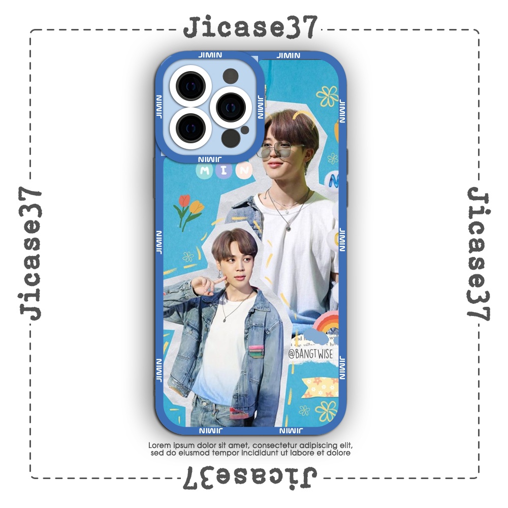 Ốp lưng iphone cạnh vuông Jicase Jimin BTS kpop 6plus/6s/6splus/7/7plus/8/8plus/x/xs/11/12/pro/max/plus/promax
