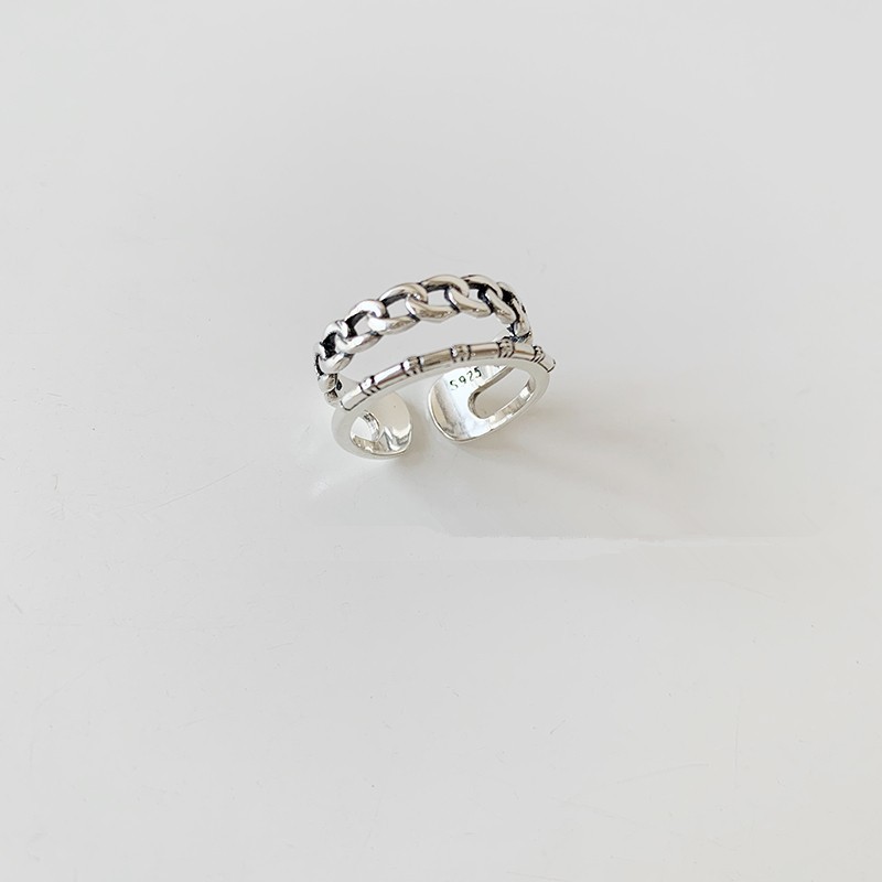 Nhẫn Xích Mặt Trái Tim Phong Cách Retro B760