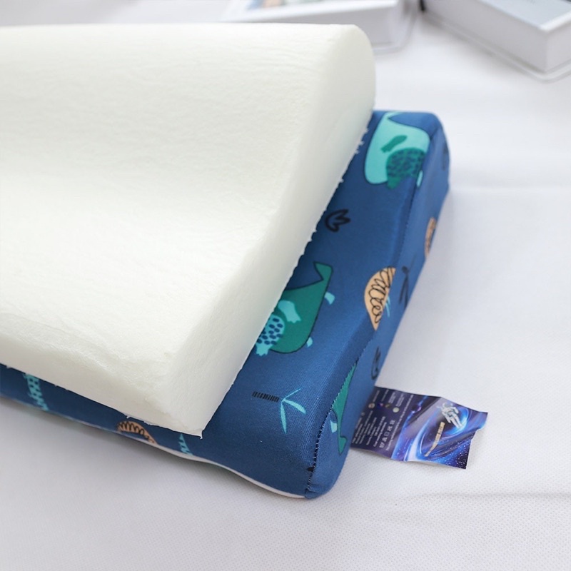 ( Có bán vỏ gối lẻ) Gối cao su non nhà trẻ 40x25 cm