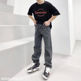 Unisex Quần jeans xuông basic Q566