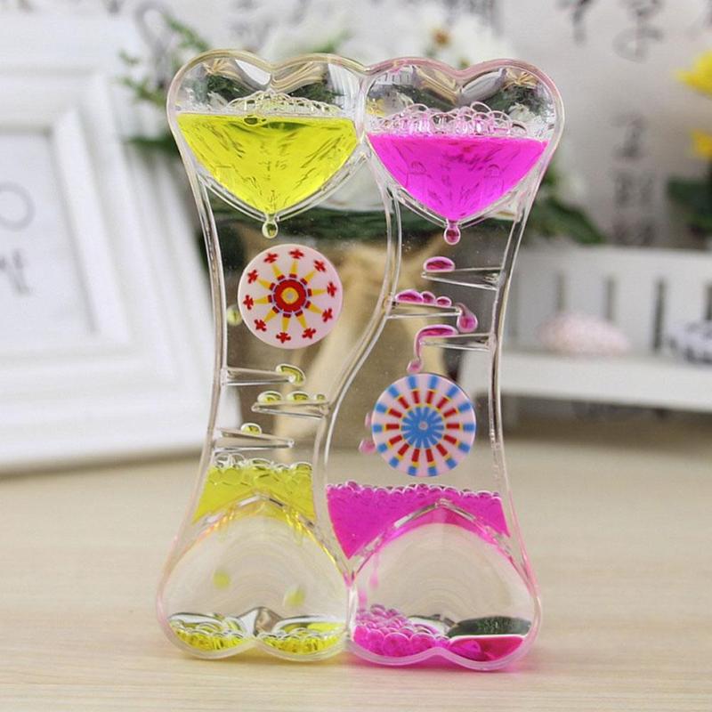 Đồng Hồ Cát Dầu Hình Trái Tim Đôi