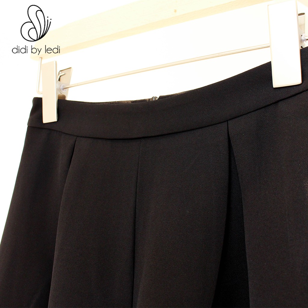 Quần Cullotes ống rộng, quần tây Đen nữ ly trước  DIDI BY LEDI vải Visco cao cấp cạp cao  - QK039 | BigBuy360 - bigbuy360.vn