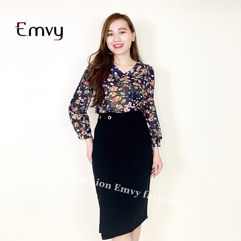 [Mã WASTUP giảm 10% tối đa 30K đơn 99K] Áo sơ mi nữ công sở họa tiết hoa nhí Emvy - H1 | BigBuy360 - bigbuy360.vn