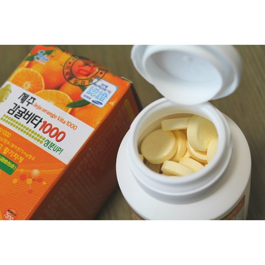 Viên ngậm bổ sung Vitamin C Jeju Tangerine Vita 1000 (hộp 340 viên) - Giúp Tăng Cường Sức Đề Kháng