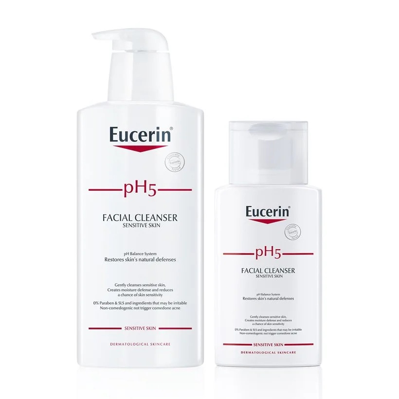 Sữa rửa mặt cho da nhạy cảm Eucerin pH5 Facial Cleanser 400ml