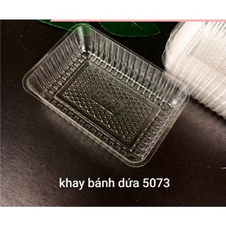 set 10 khay nhựa mica đựng bánh dứa