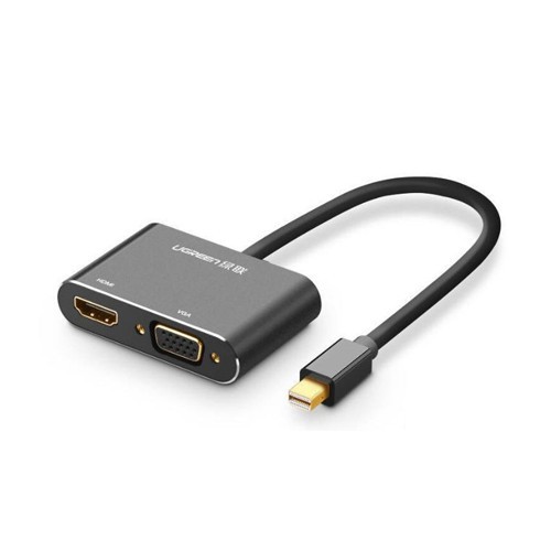 Cáp Chuyển Mini Displayport To HDMI & VGA Ugreen 20422 Màu Đen - Hàng Chính Hãng ✔HÀNG CHÍNH HÃNG ✔