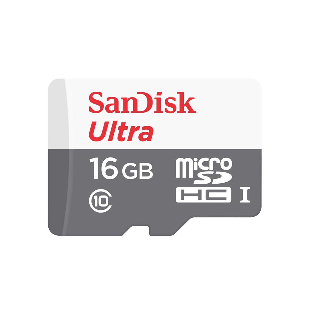 Thẻ nhớ micro SDHC Sandisk 16GB upto 80MB/s 533X Ultra UHS-I tặng Adapter