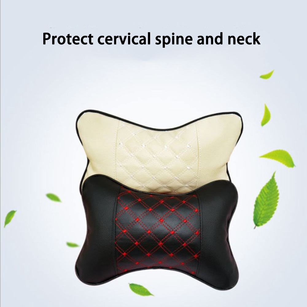 Gối tựa đầu gắn ghế ngồi xe oto chất liệu cotton thoải mái