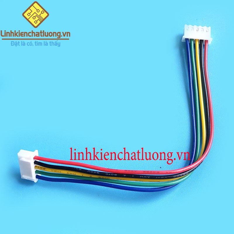 50 Sợi dây bus 5P XH2.54 dây 22AWG 2 đầu cắm dài 15cm