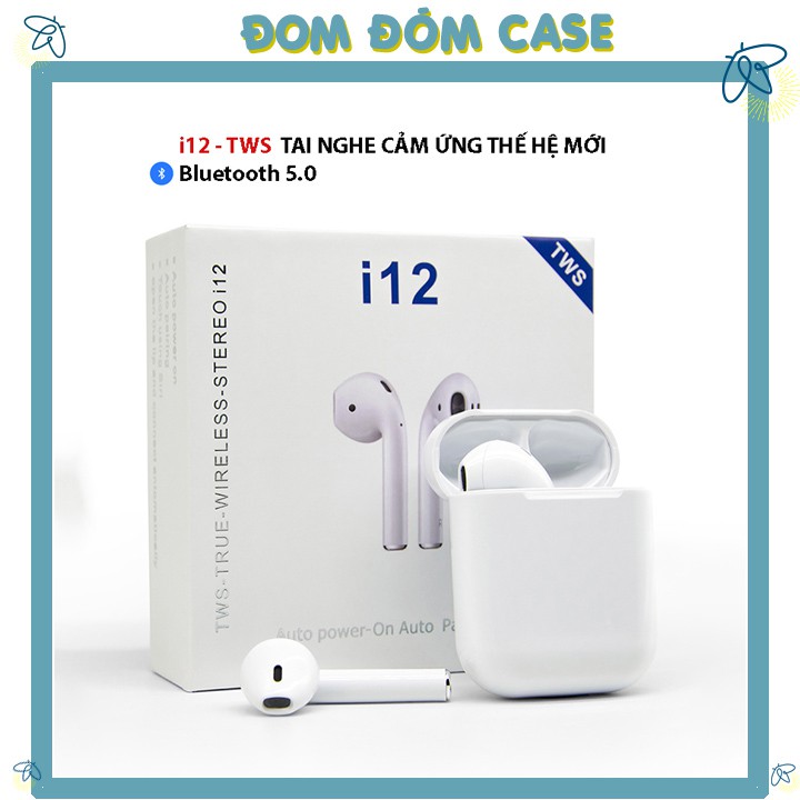 Tai Nghe Bluetooth Không Dây i12 5.0 Cảm Ứng Thế Hệ Mới