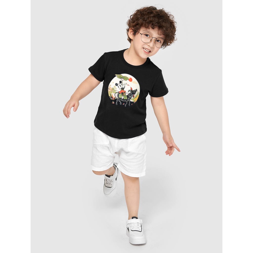 Áo phông trẻ em unisex in hình Mickey thời trang CANIFA - 3TS21S002