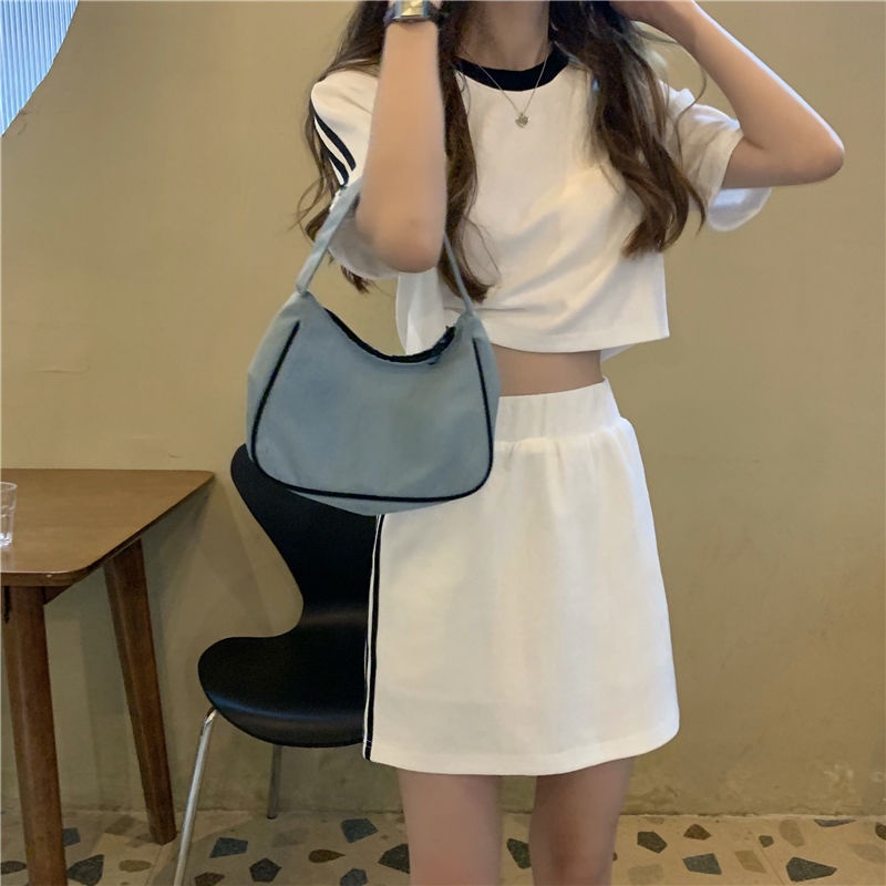 Bộ Đồ Thể Thao Hai Món Dáng Rộng Phong Cách Nhật Hàn Thời Trang Mùa Hè Mới Cho Nữ