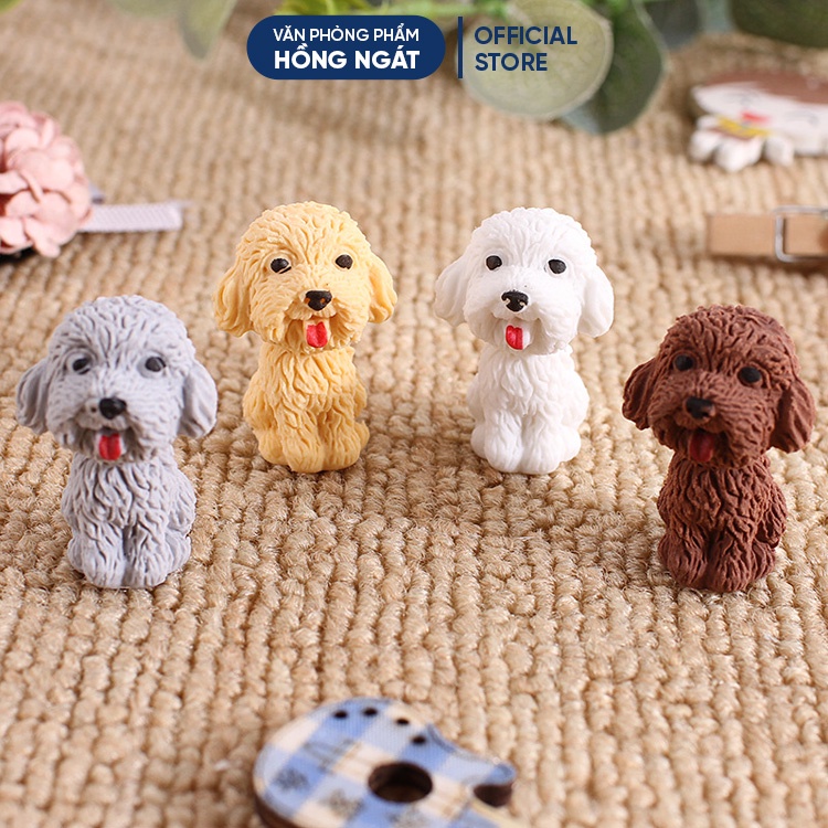 Tẩy bút chì cún con, đồ dùng học tập dễ thương gôm tẩy cute giá rẻ làm quà tặng học sinh văn phòng phẩm T15