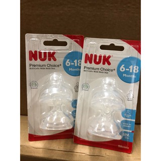 BỘ 2 NÚM TI NUK SILICONE S2 - S - NU66058