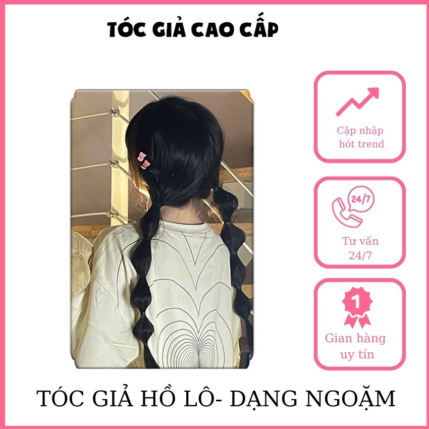 Tóc giả hồ lô, dạng ngoặm nhỏ