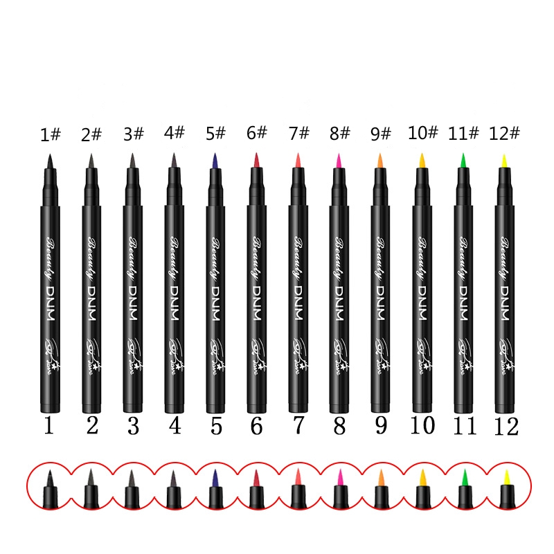 (Hàng Mới Về) 1 Bút Kẻ Mắt Dạng Lỏng 12 Màu Lâu Trôi Chống Thấm Nước Và Mồ Hôi Nhanh Khô Không Nhòe | BigBuy360 - bigbuy360.vn