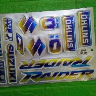 Bộ tem nổi RAIDER phản quang hàng nhập Thái