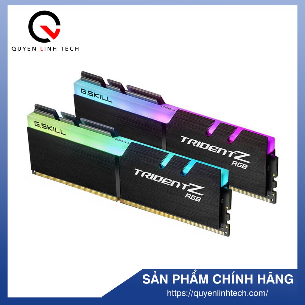 RAM G.Skill TRIDENT Z RGB 16GB (8GBx2) DDR4 3000GHz - F4-3000C16D-16GTZR - Bảo hành chính hãng 3 năm